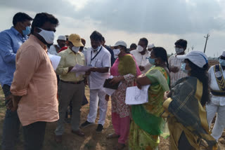 Joint Collector inspecting house lands