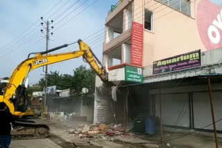 Municipal corporation bulldozer