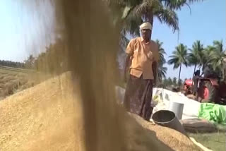 farmers waiting for Grain money in west godavari