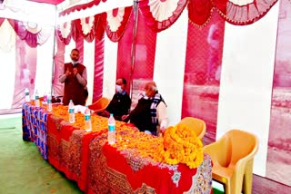 workers union meeting in Bihar State Food Corporation godown Barhra in bhojpur