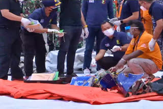 Indonesian authorities locate two black boxes from crashed plane