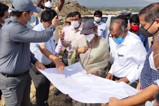 irrigation-principal-secretary-rajath-kumar-and-cmo-secretary-smitha-sabarwal-visited-seetharama-project-in-bhadradri-kothagudem-district