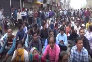 tripura teacher protest going on