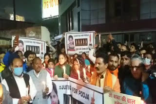 Hindu organization took out candle march