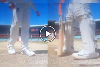 ind vs aus 3rd test steve smith remove rishabh pants guard marks during drinks break see viral video