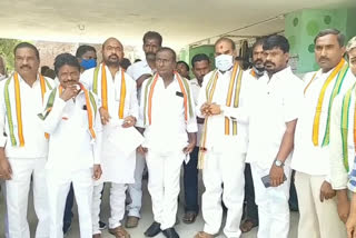 congress protest against farming bills in telangana