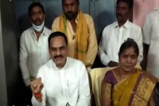 MLC Chinnapa Reddy participating in the Municipality All Member Meeting