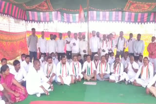 Congress dharna demanding withdrawal of agricultural laws