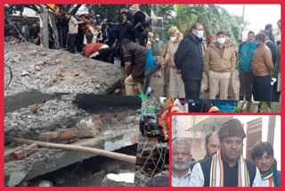 congress leader Shahnawaz Alam  Shahnawaz Alam on Muradnagar crematorium ghat incident  congress on Muradnagar crematorium ghat incident  Shahnawaz Alam visits cremation ghat victims