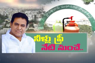 minister ktr launch free water for households in ghmc scheme