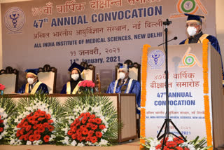 47th Convocation celebrated on Monday in AIIMS delhi