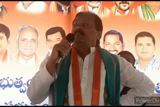 congress protest at kamareddy dharna chowk and former minister shabbir ali fires on pm, cm
