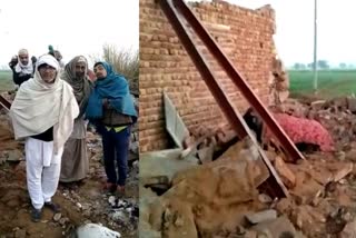 house under construction collapsed , bharatpur latest hindi news
