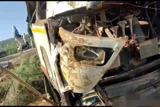 bus overturn in gwalior