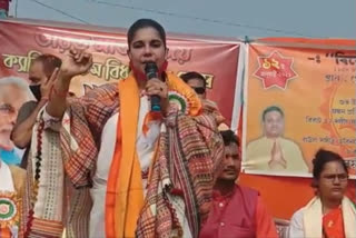 bjp leader bharati ghosh attacks mamata banerjee