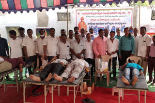 Blood donation camp set up in mothkur