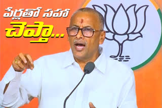 bjp leader nvss prabhakar allegations on trs leaders