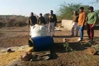 Police and Excise Department took actions against illegal liquor in Gwalior