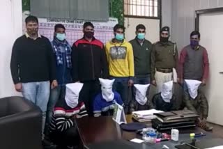 palwal crime branch arrested five miscreants