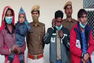 accused arrested in dantaramgarh, murder case