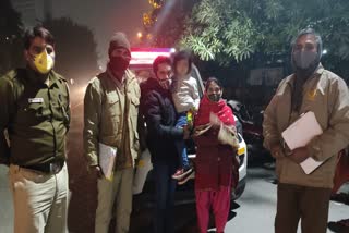 5 years old child reunited with family in rohini