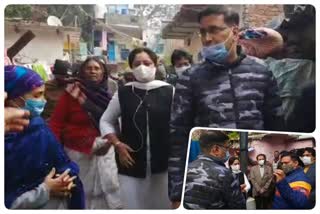 Councilor and Chairperson of Standing Committee reviewed RK Puram's slums in Delhi