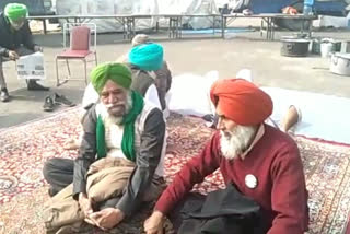 Farmers sitting on strike