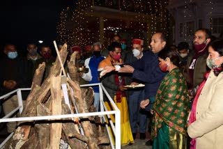 CM Jairam celebrated Lohri in Shimla