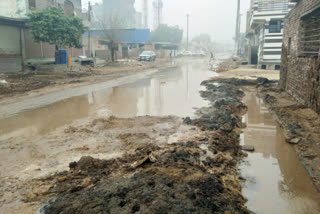 nangli dairy facing problem of drain overflow