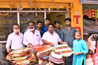 kites distribution to children in bowenpally