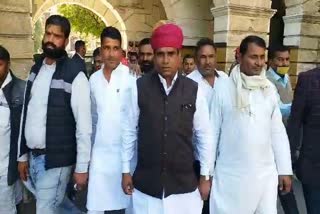 protest in ajmer collectorate, पीडी खाता खोलने का विरोध