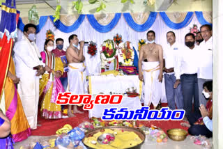 Godadevi Kalyanam is a festival of the eyes in sri balaji temple Secunderabad today