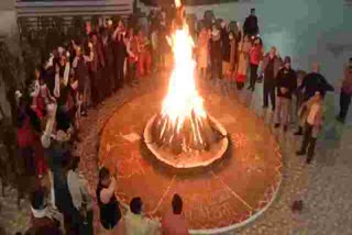 Lohri celebrated in Shakti temple