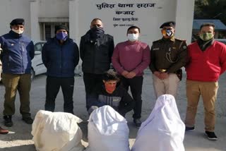 police arrested four people with charas and Hemp in kullu