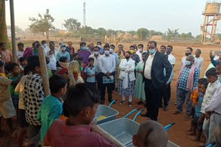 team from central government inspects odf plus panchayat