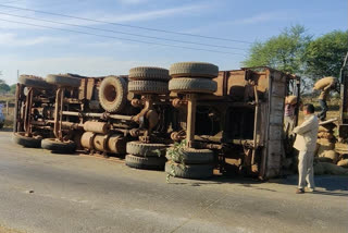 Paddy transport truck accident