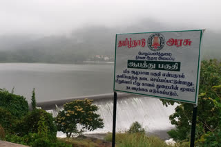 Overflowing dams in Tenkasi