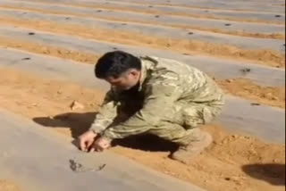 Mahendra singh dhoni at farm house