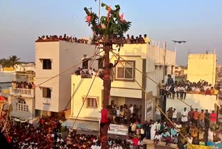 ಸಿರವಾರ ಪಟ್ಟಣದಲ್ಲಿ ನಡೆದ ಸಂಭ್ರಮದ ಹಾಲುಗಂಬ ಉತ್ಸವ