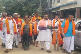 KS Ishwarappa collected donations for the construction of Srirama Mandir