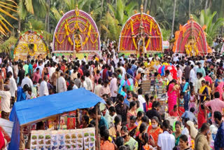 prabhala procession in pallepalm