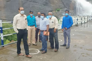 Flooding at Courtallam Falls