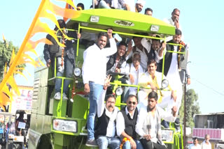 tractor rally in Seoni Malwa