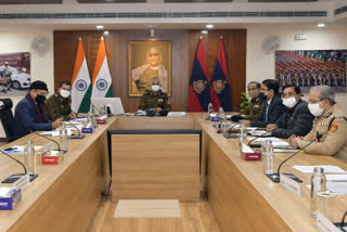 Delhi Police Commissioner held a meeting with police officers of various states.