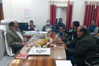 Sadar and Gandey MLA held meeting with GM in giridih