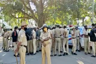 tight-police-security-in-bangalore