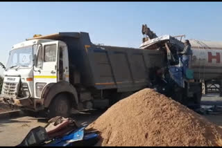 Major accident near Serikhedi Bridge of Raipur