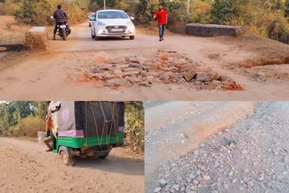 bad condition of road in chatra