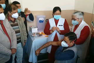 Corona vaccination in Sirmaur
