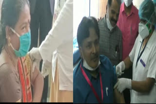 first phase of corona vaccination begins in ahmednagar